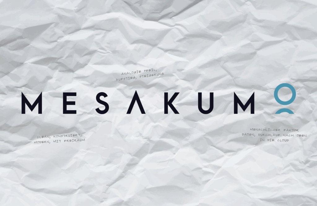 Referenzbilder Mesakumo Logo, neue Corporate Identity, Logodesign, Logoentwicklung, HFNR Hüfner Design, München.