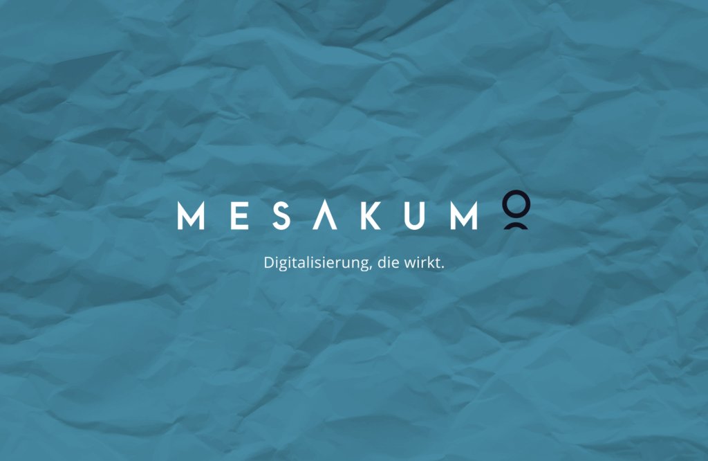 Referenzbilder Mesakumo Logo, neue Corporate Identity, Logodesign, Logoentwicklung, HFNR Hüfner Design, München.
