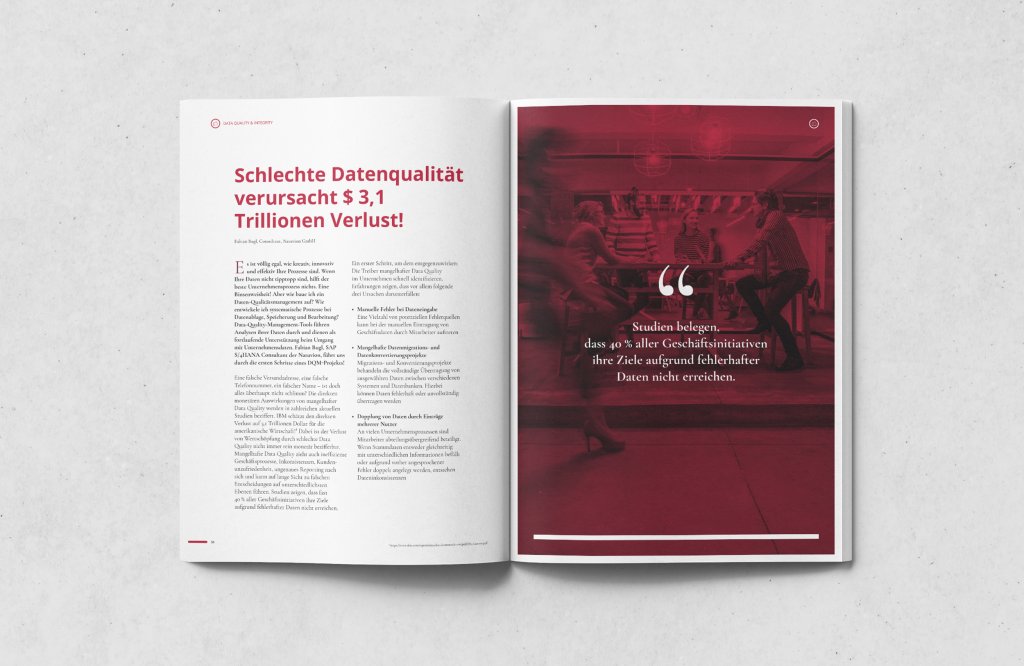 Referenzbilder Natuvion nVision, Editorial Design, Kundenmagazin, neue Corporate Identity, HFNR Hüfner Design, München.