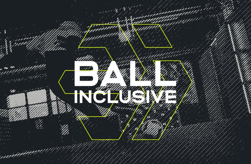 Referenzbilder Ball Inclusive Logo, Logodesign, neue Corporate Identity, HFNR Hüfner Design, München.