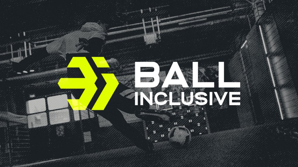 Referenzbilder Ball Inclusive Logo, Logodesign, neue Corporate Identity, HFNR Hüfner Design, München.