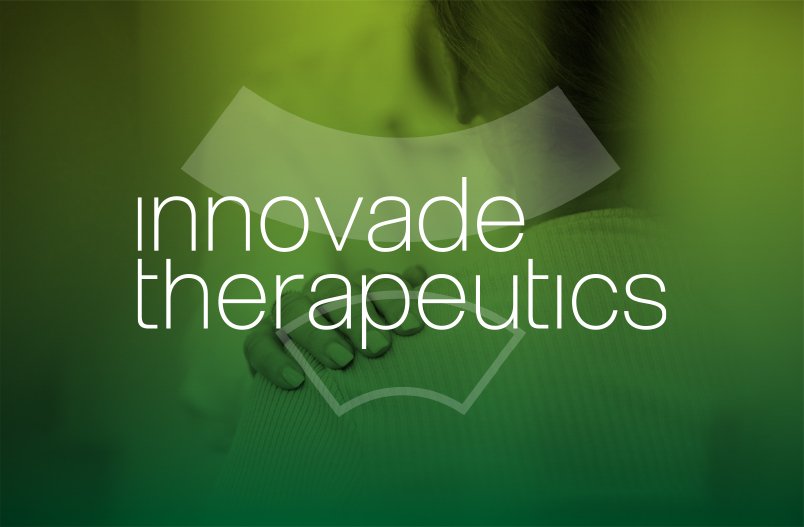 Referenzbilder Innovade Therapeutics Logo, Logodesign, neue Corporate Identity, HFNR Hüfner Design, München.