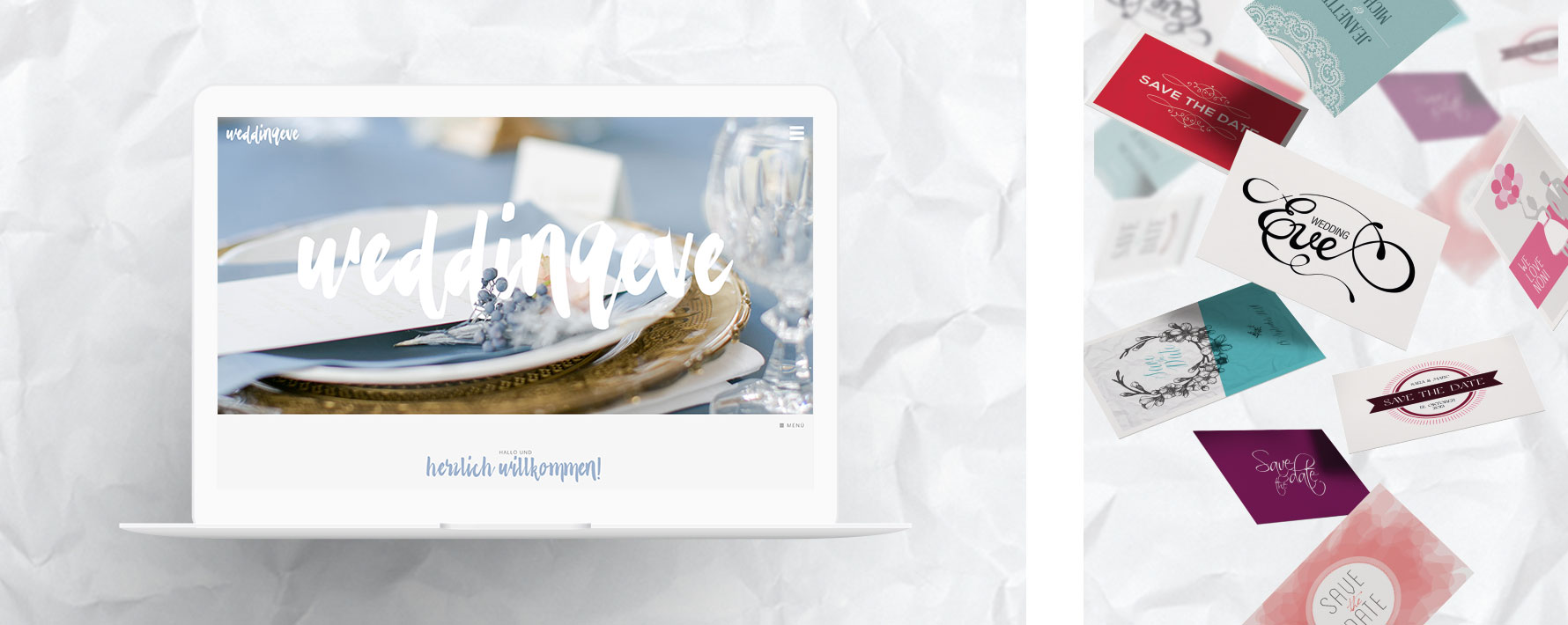 Hüfner Design | Referenz WeddingEve | Corporate Identity | Webdesign