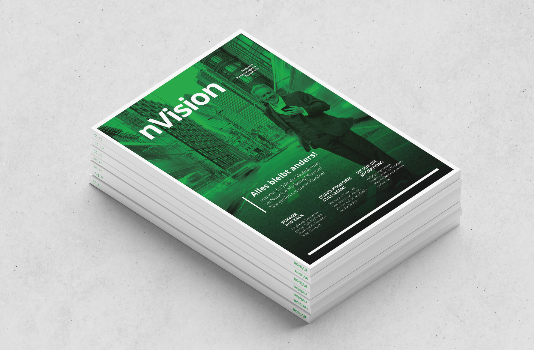 Hüfner Design | Referenz Natuvion | nVision | Kundenmagazin